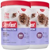 image:imageSlimFast High Protein Meal Replacement Powder 26 Servings Advanced Nutrition Smoothie Mix with Vitamin and Mineral Blend Gluten Free Vanilla Cream 153 PoundsCreamy Chocolate