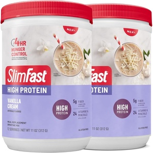 image:imageSlimFast High Protein Meal Replacement Powder 26 Servings Advanced Nutrition Smoothie Mix with Vitamin and Mineral Blend Gluten Free Vanilla Cream 153 PoundsVanilla Cream