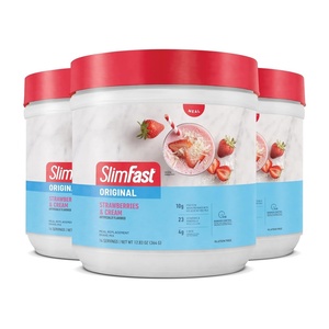 image:imageSlimFast Meal Replacement Powder Original Rich Chocolate Royale Weight Loss Shake Mix 10g of Protein 14 Servings Pack of 3 Packaging May VaryStrawberries  Cream