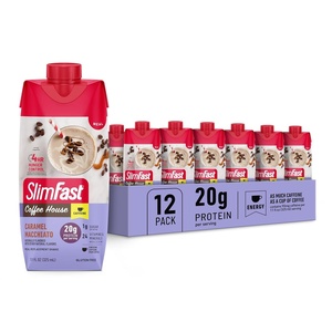 image:imageSlimFast Protein Shake NEW Mocha Latte 20g Protein Meal Replacement Shake Ready to Drink High Protein with Low Carb and Low Sugar 24 Vitamins and Minerals 11 Fl Oz Pack of 12Caramel Macchiato